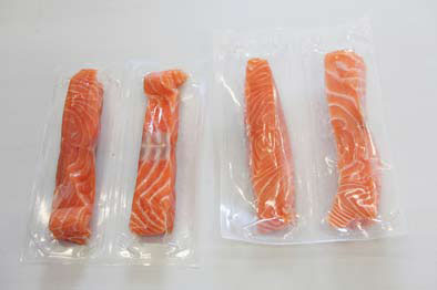 Superior Salmon fillet Loin portion 125g skinless ind vac